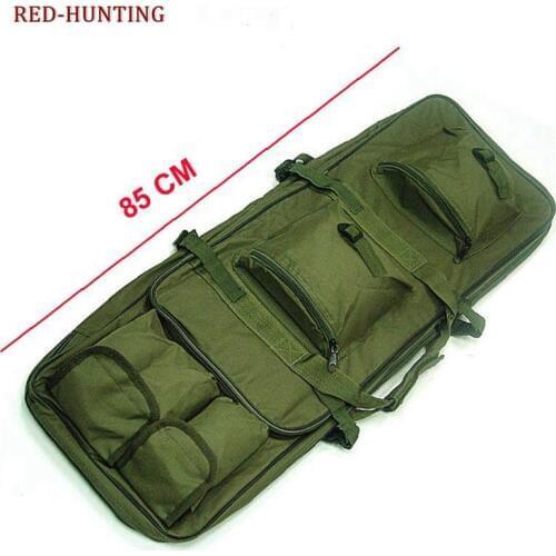 Army Green 85CM Gun Bag Case Rifle Backpack Military Hunting Dual Rifle Bag Case Square Carry Bags Outdoor Gun Accessories Black