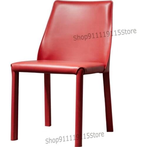 Home Dining Chair Postmodern Simple Luxury Chair Office Net Red Iron Stool Nordic Back Creative Restaurant Chair
