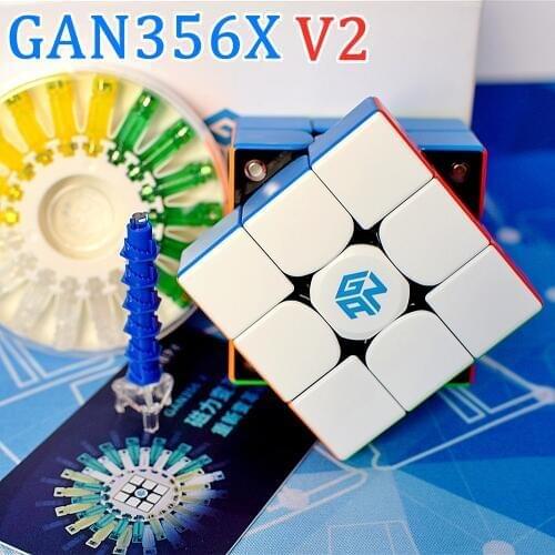 GAN356X V2 Magnetic 3x3x3 magic cube 3x3 speed cube 2x2x2 4x4x4 puzzle cube 2x2 3x3 4x4 cubo magico GAN356 X GAN 251 356 460 M