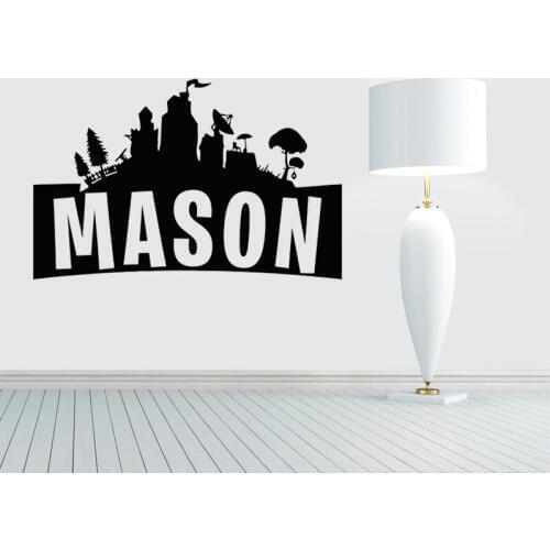 Gamer Sleep Gamer Personalised Play Controller video game wall decals Customized For Kids Bedroom Vinyl Wall Art Decals A1-019