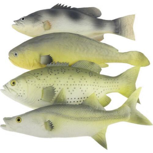Gresorth 4 PCS Fake Fish Food Decoration Home Party Kitchen Shop Display Lifelike Toys Model