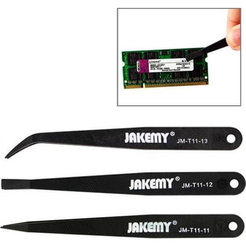 JM-T11 3 in 1 Professional Anti-static Tweezers Kit