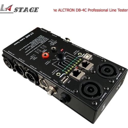 Free Shipping Cable Tracker The ALCTRON DB-4C Professional Line Tester Line Finder Tester for All Types Of Audio Cables