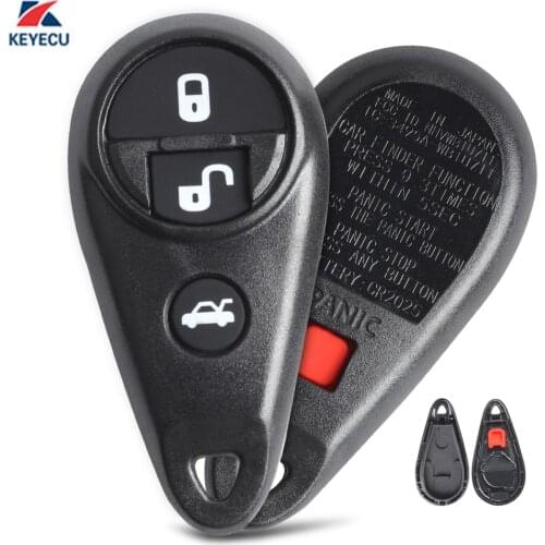 KEYECU 10X Replacement Remote Key Shell Case Fob for Subaru 2007-2009 Impreza /2005-2007 Legacy/ 2006-2007 Outback NHVWB1U711
