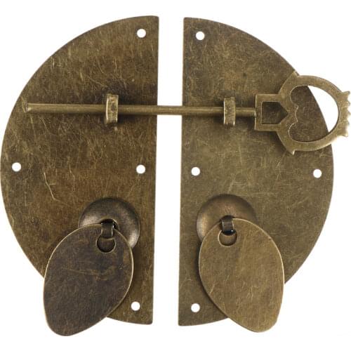 Chinese Furniture Handle Furniture Hardware Door Knocking Knocker Pull Vintage Lock Catch For Cabinet Cupboard Drawer