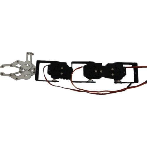 4 Dof Robot Arm Bracket Kit, Vehicle-Mounted Arm Braket,Metal Mechanical Claw, For Smart Car/Tank, DIY,Teaching Demo