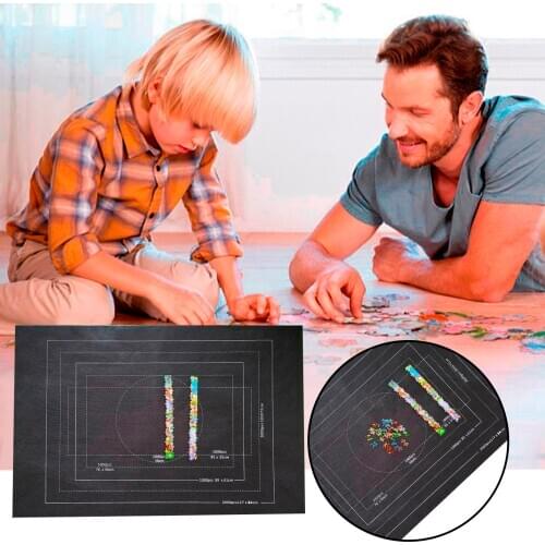 New Design Fashion Solid Felt Puzzle Roll Storage Mat Roll Up to 3000 Pieces with Drawstring Storage Bag Home Decoration