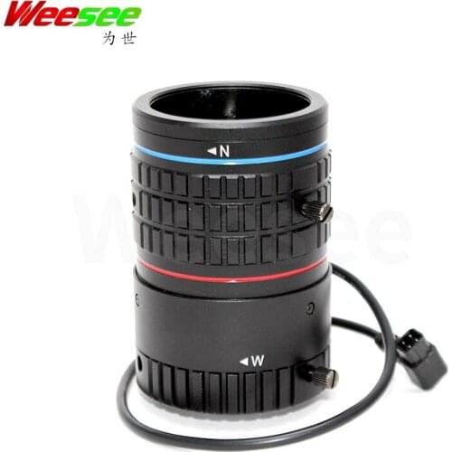 WS 4-18mm 3megapixel 3MP HD CCTV lens 1/1.8'' format F1.6 C mount DC auto iris varifocal industrial lens for box/IP camera