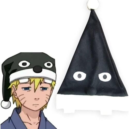 Cosplay Costume Hat Anime Uzumaki Black Fleece Sleeping Hat Cap Adult Night Cape In Stock