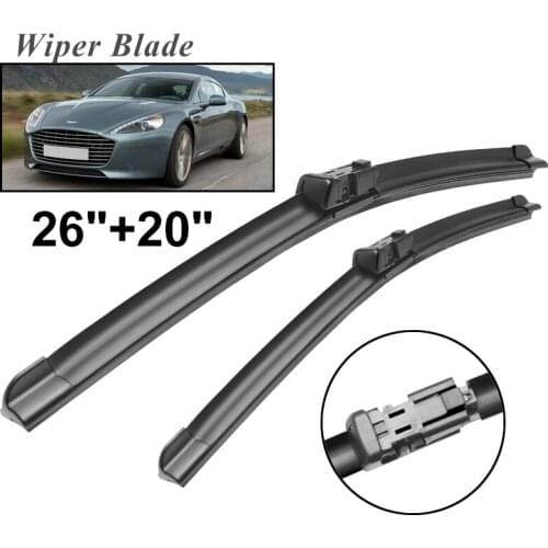 Okowiper RHD & LHD Front Wiper Blades For Aston Martin Rapide 2012 - 2015 Windshield Windscreen Front Window 26"+20"
