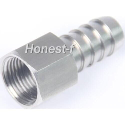 LTWFITTING Bar Production Stainless Steel 316 Barb Fitting Coupler 1/2" Hose ID x 1/4" Female NPT Air Fuel Water
