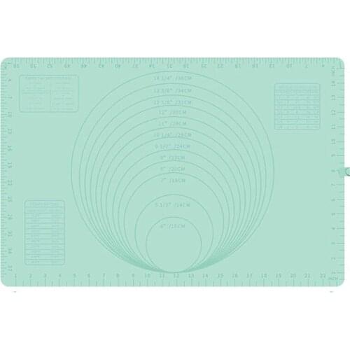 Silicone Baking Mat With Digital Scale,Non-Stick Baking Mat For Fondant/Cookies/Pizza Dough,60X40 CM