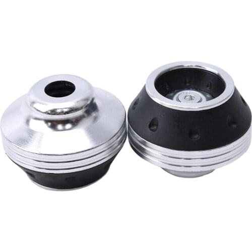 Aluminum Alloy Front Fork Wheel Frame Sliders Damping Falling Protection Tool Scooter 2 Pcs Car Motorcycle Accessories