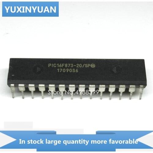 YUXINYUAN 5PCS/LOT PIC16F873-20SP PIC16F873 20ISP PIC16F87320ISP 16F873-20SP 16F873 DIP28 in stock in stock