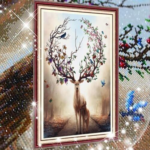 Animal Cats owl lion peacock wolf new DIY Crystal full drill square 5D diamond painting cross stitch kit mosaic round rhinestone