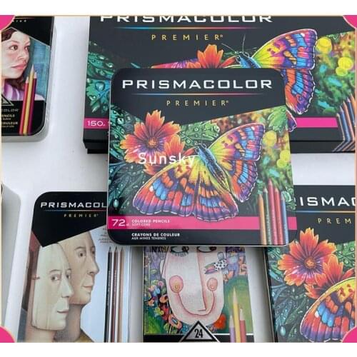 12/24/36/48/72 lapis de cor Prismacolor Premier Oily colored Pencil Premium Soft Core Watercolor Pencils for Art School Supplies