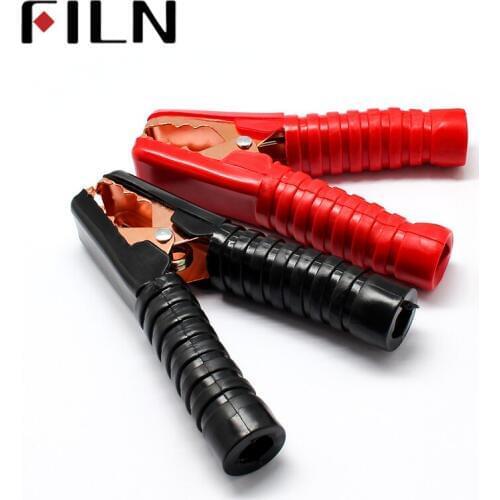 140mm 200A Coplete Insulated Golden Plated Power Charging Car Van Battery Clamp Alligator Clamp