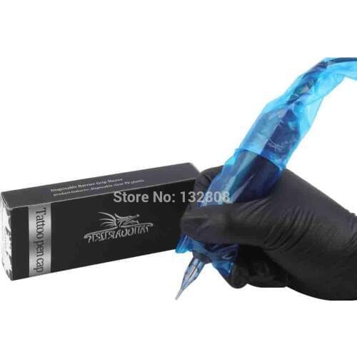 200Pcs/ Box Portable Tattoo Bag Cover For Pen Type Machine Eyebrow Lip Tattoo Machine Pen Tattoo Accessories Free Shipping