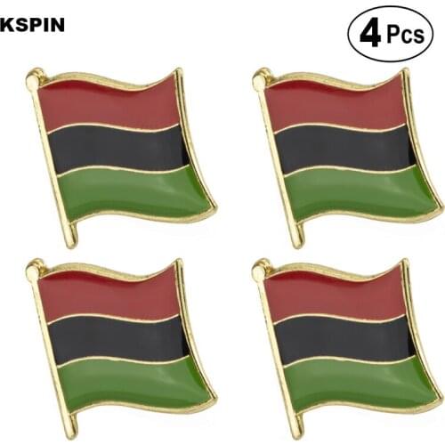 Flag Pin Lapel Pin Badge Brooch Icons 4pcs