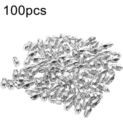 9 mm Carbide Screw Tungsten Steel Tire Studs Snow Spikes Anti-Slip Anti-Ice for Bikes/Motorcycles with Installation Tool
