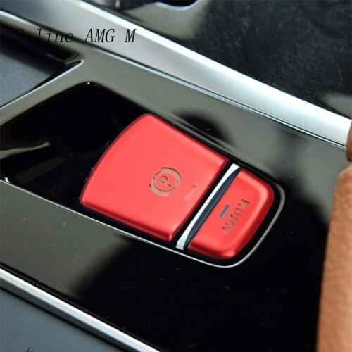 Car Styling For BMW 5 series G30 X3 G01 X4 G02 6gt Central Handbrake Auto H Buttons Cover Stickers Interior Trim stainless steel