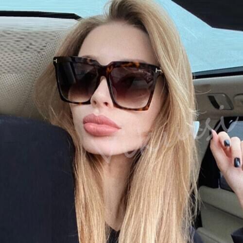 Big Letter T Square Sunglasses women 2020 uv400 High Quality Oversized Fashion Shades for women Large oculos de sol feminino