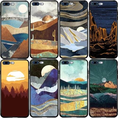 Cover Case for Huawei Honor Nova 4 5 6 7 SE Mate 9 10 20 30 P10 P20 P30 P40 Lite E Pro Plus Mountain Marble Moon Sun