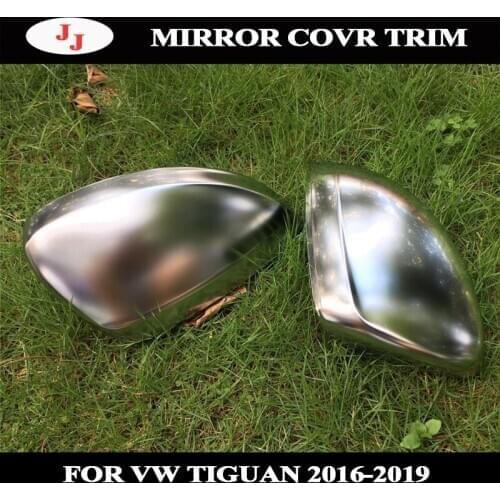 For VW Tiguan Allspace L MK2 2017 2018 MATT SILVER Replacement Pair Side Wing Mirror Caps Cover