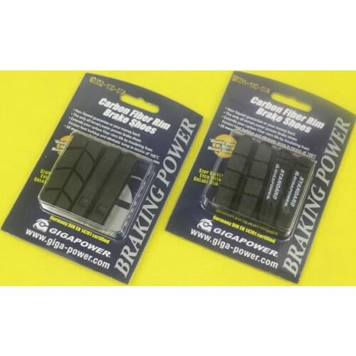 GigaPower GB336 standard all terrain ceramic fiber brake shoes carbon rims 10 11s V brake pads 4 pieces/ lot