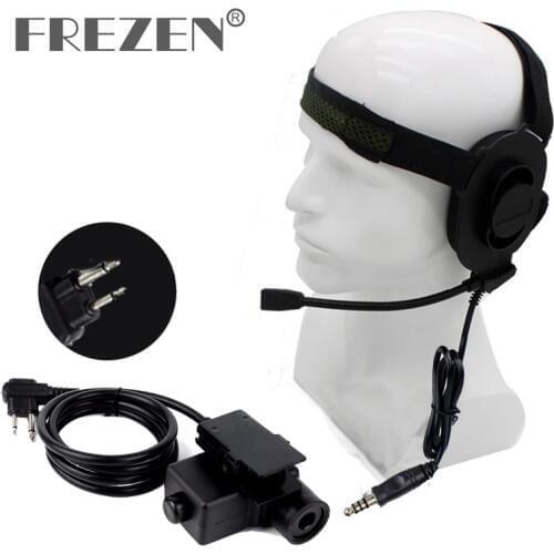 HD01 Z tactical Bowman Elite II Headset With U94 PTT Adapter Z113 Standard Version For Motorola GP68 GP88 GP300 Two Way Radio