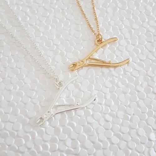 Exquisite Pliers Mechanic Tool Wrench Necklaces Repair Instrument Motorcycle Motor Biker Spanner Pendant Necklaces jewelry