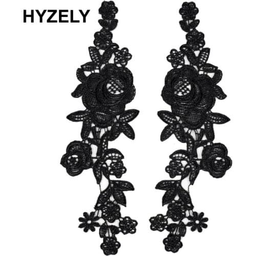 2Pcs/Set Polyester Embroidery Lace Neckline Collar Craft Sewing Neckline Collar Applique Trims Apparel Sewing & Fabric BW149