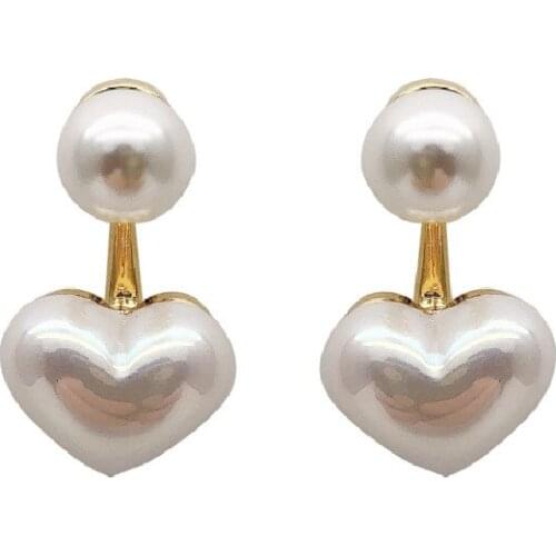 Cute Girl Small Double Heart Drop Earrings for Women Bridal Temperament Heart Earring Love Wedding Party Bijoux Jewelry Gift