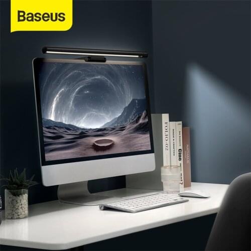 Baseus USB Screen Hanging Light Pro Stepless Dimming Eye-Care LED Desk Lamp For Computer PC Monitor LED Reading USB Powered Lamp