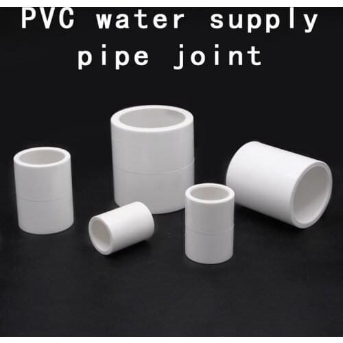 PVC Pipe Connectors Thicken Fish Tank Drain Pipe Joints ID 20/25/32/40/50mm Garden Irrigation Water Supply Tube Drainage Parts