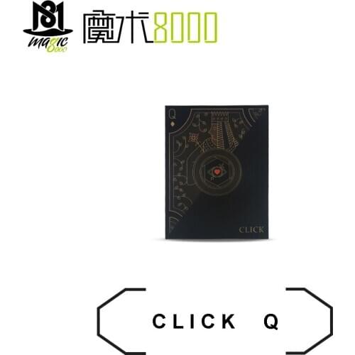 Magic Props Click Q Prophecy Card Photo Development Street Magia Tricks Funny Jokes Magician Toys Cool Stuff