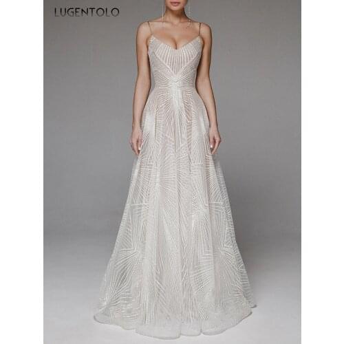 Sexy Dress Women Sleeveless Backless Breast Wrap Slim Party Dresses Female Solid Sleeveless Big Swing Long Dress Lugentolo