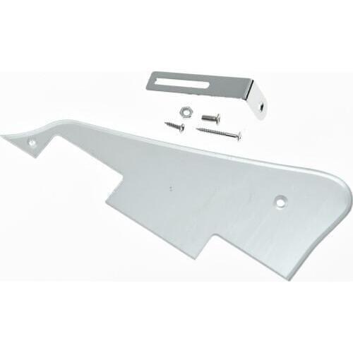 KAISH Silver Mirror w/ Chrome Bracket LP Guitar Pickguard Scratch Plate