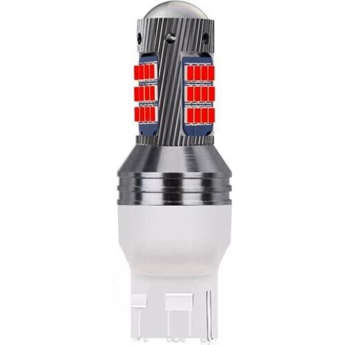 10PCS New T20 7440 W21W WY21W Super Bright LED Car Tail Brake Bulbs Turn Signals Auto Backup Reverse Lamp Daytime Running Light