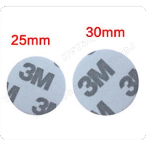 100pcs 13.56Mhz UID changeable MF 1k s50 RFID Adhesive Sticker Round Coin Card Rewritable Copy Clone Proximity Card