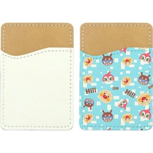 100pcs/Lot sublimation blanks heat transfer printing DIY gift Mobile phone insert card set PU Leather Sublimation blank
