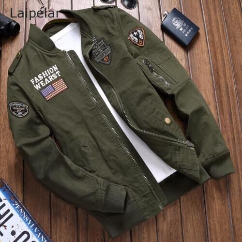 2020 Mens Special Forces Bomber Jacket Casual Tooling Jacket Youth Plus Size Military Jacket Pure Cotton Slim Autumn Coat