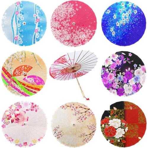 84cm Japanese Style Oil Paper Umbrella kids Classical Cherry Blossom Sushi Cooking Shop Decoration Japan Umbrella Parasol
