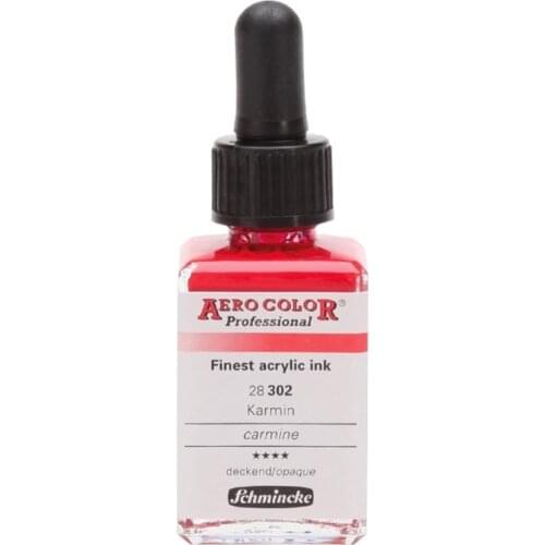 Schmincke Aero Color Acrylic Ink 28 ml 302 Carmine