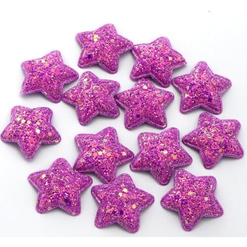 10Pcs Glitter Star /Heart Patches Appliqued DIY Craft Scrapbooking Decor Headwear Cloting Hat Accessories Sequined Patch New