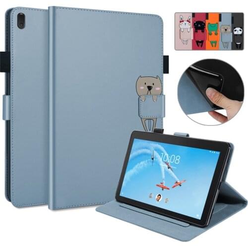 Case For Lenovo Tab E10 10 1 Inch TB X104F TB X104L Tablet Case Kawaii Cartoon Flip Wallet Stand Tablet For Lenovo Tab E10 Case