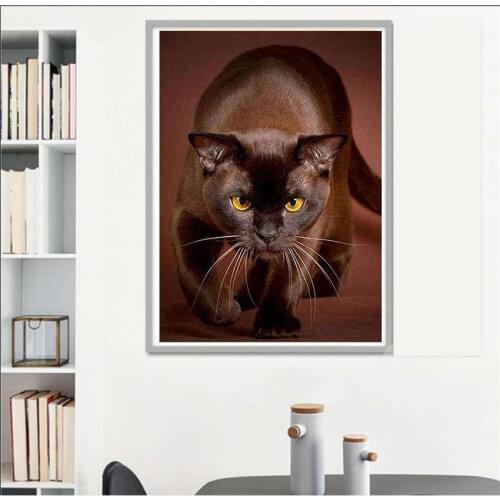 DIY diamond mosaic Sale Diamond painting Full Set Magic Cat 3D diamond embroidery Sale Diy beaded embroidery Home Wall sticker