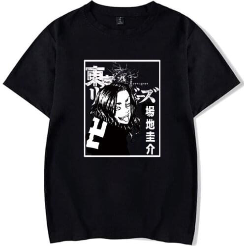 Unisex Tokyo Revengers Baji Keisuke T-shirt O-neck Fashion Print Fashion Anime