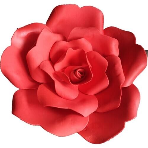 25 Cm Artificial Foam Roses Large Flowers Wall for Weddings Custom Foam Flower Wall DIY Family Flower Window Background Layout