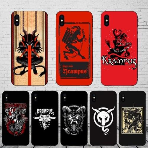 Krampus Cool Design Soft TPU Phone Shell For Iphone XS XR X 11 Pro Max 12 Mini 6 6S 7 8 Plus Cover 5s SE 2020 Unique Mobile Case